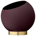 AYTM Globe Blumentopf Ø17 Cm, Bordeaux