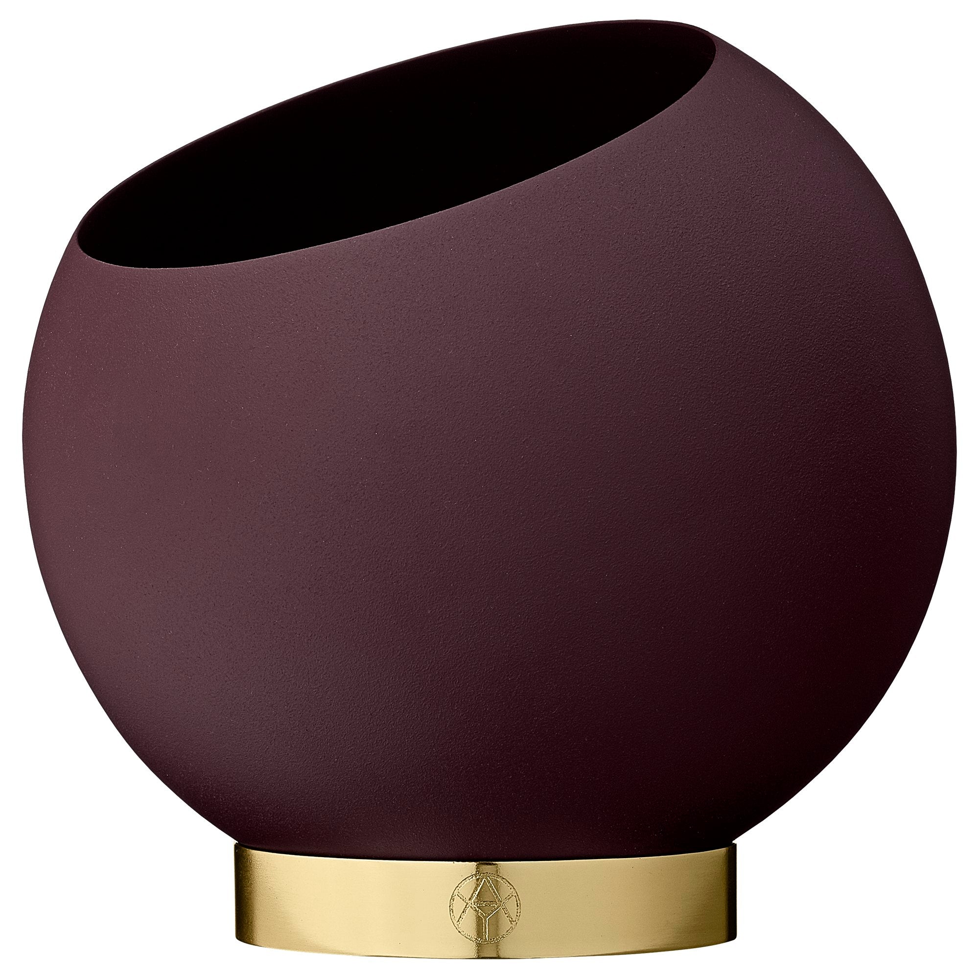 AYTM Globe Blumentopf Ø17 Cm, Bordeaux