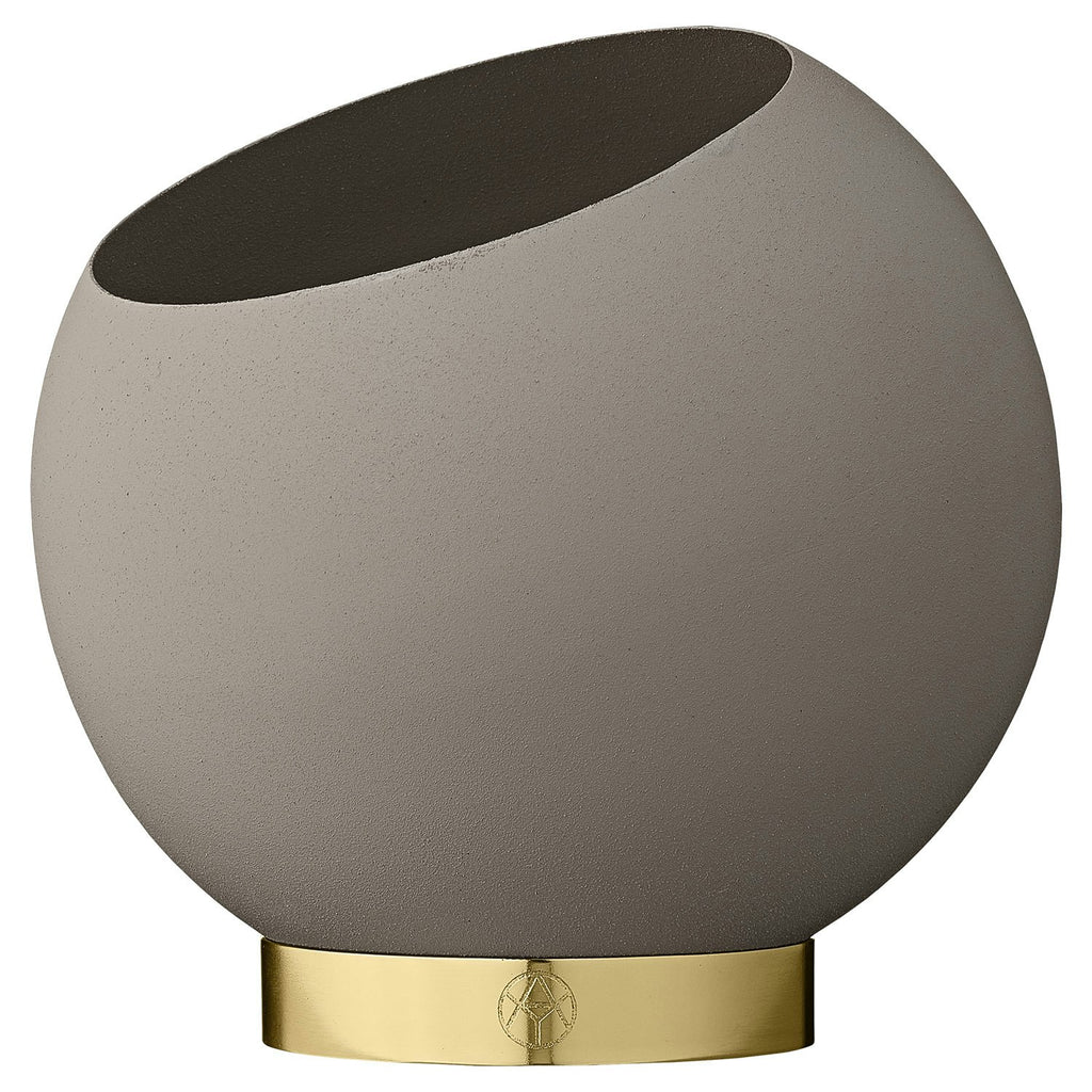 AYTM Globe Blumentopf Ø17 Cm, Taupe