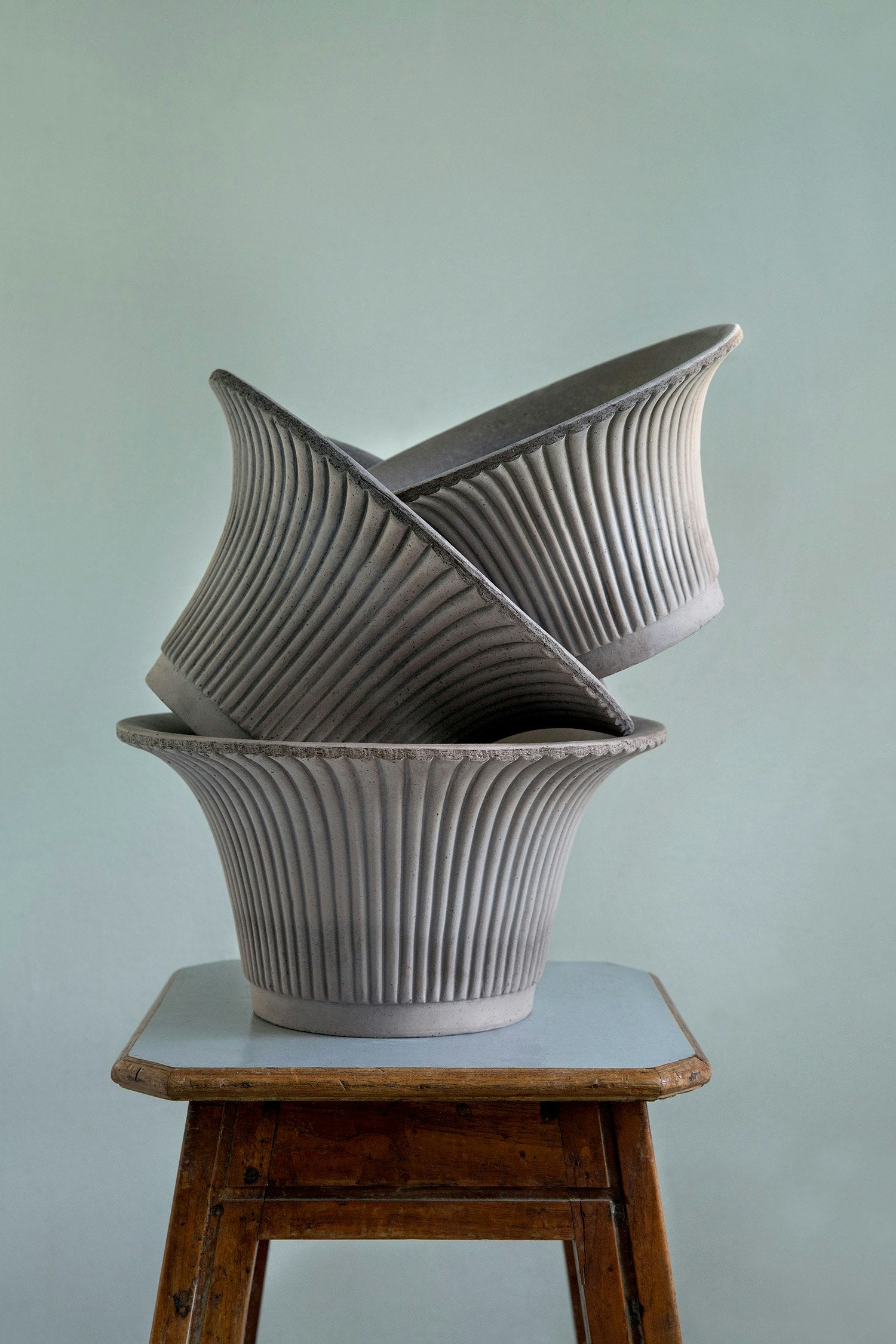 Bergs Potter Daisy Topf Mit Unterteller Grå Ø25 Cm