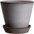 Bergs Potter Julie Topf Mit Unterteller Grau Ø8 Cm