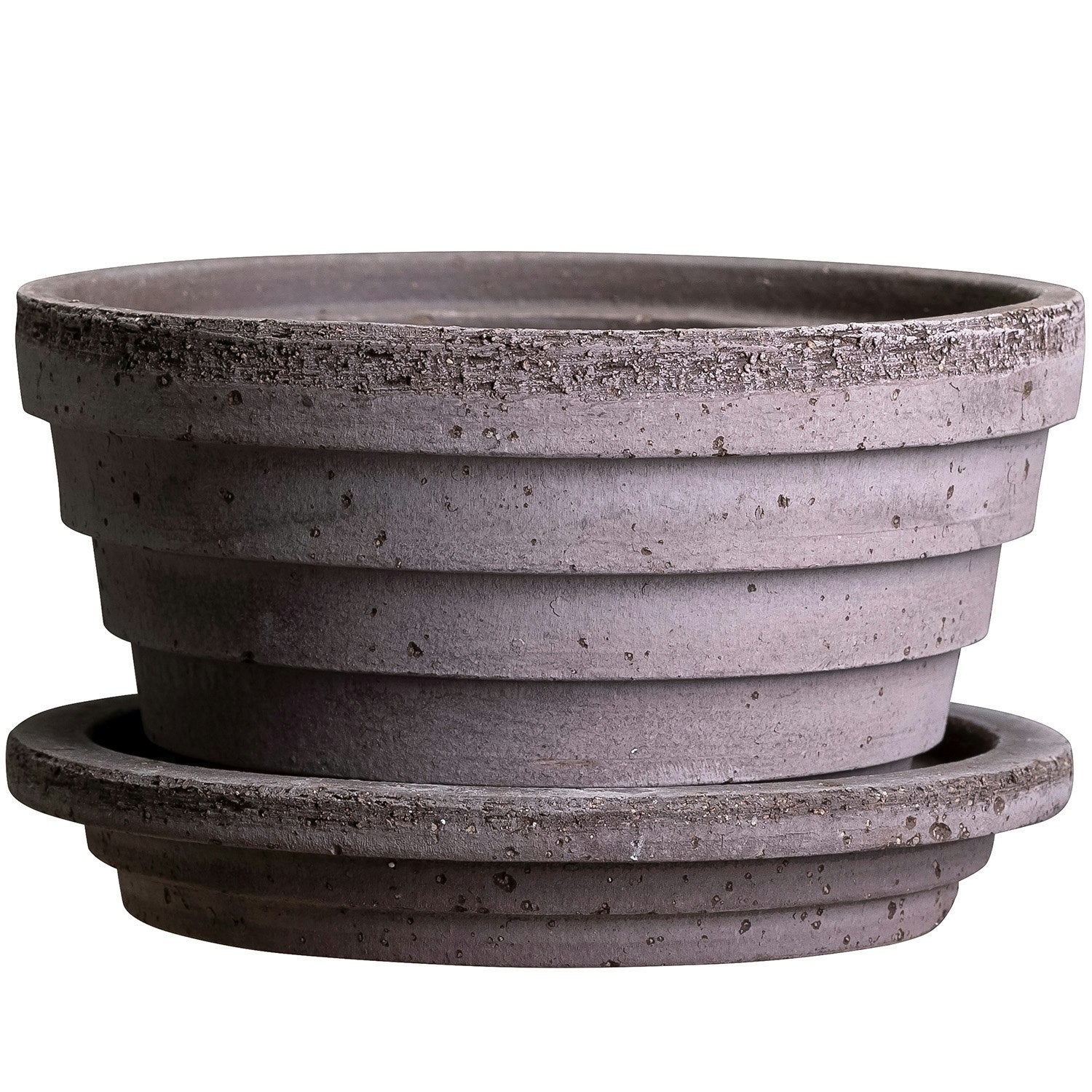 Bergs Potter Planet Topf Mit Unterteller Grau Ø12 Cm