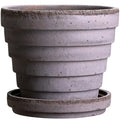 Bergs Potter Planet Topf Mit Unterteller Grau Ø14 Cm