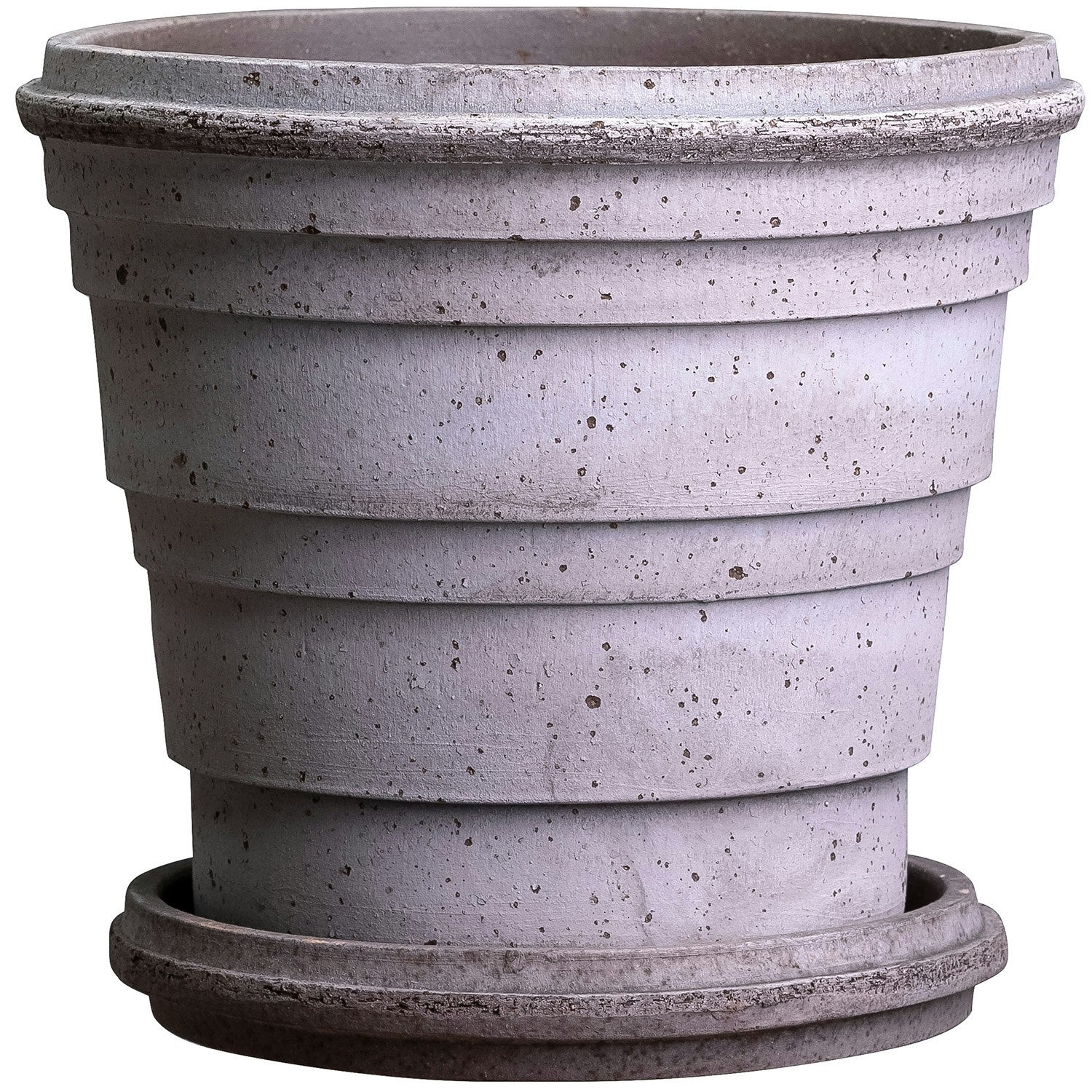 Bergs Potter Planet Topf Mit Unterteller Grau Ø16 Cm