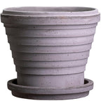 Bergs Potter Planet Topf Mit Unterteller Grau Ø21 Cm