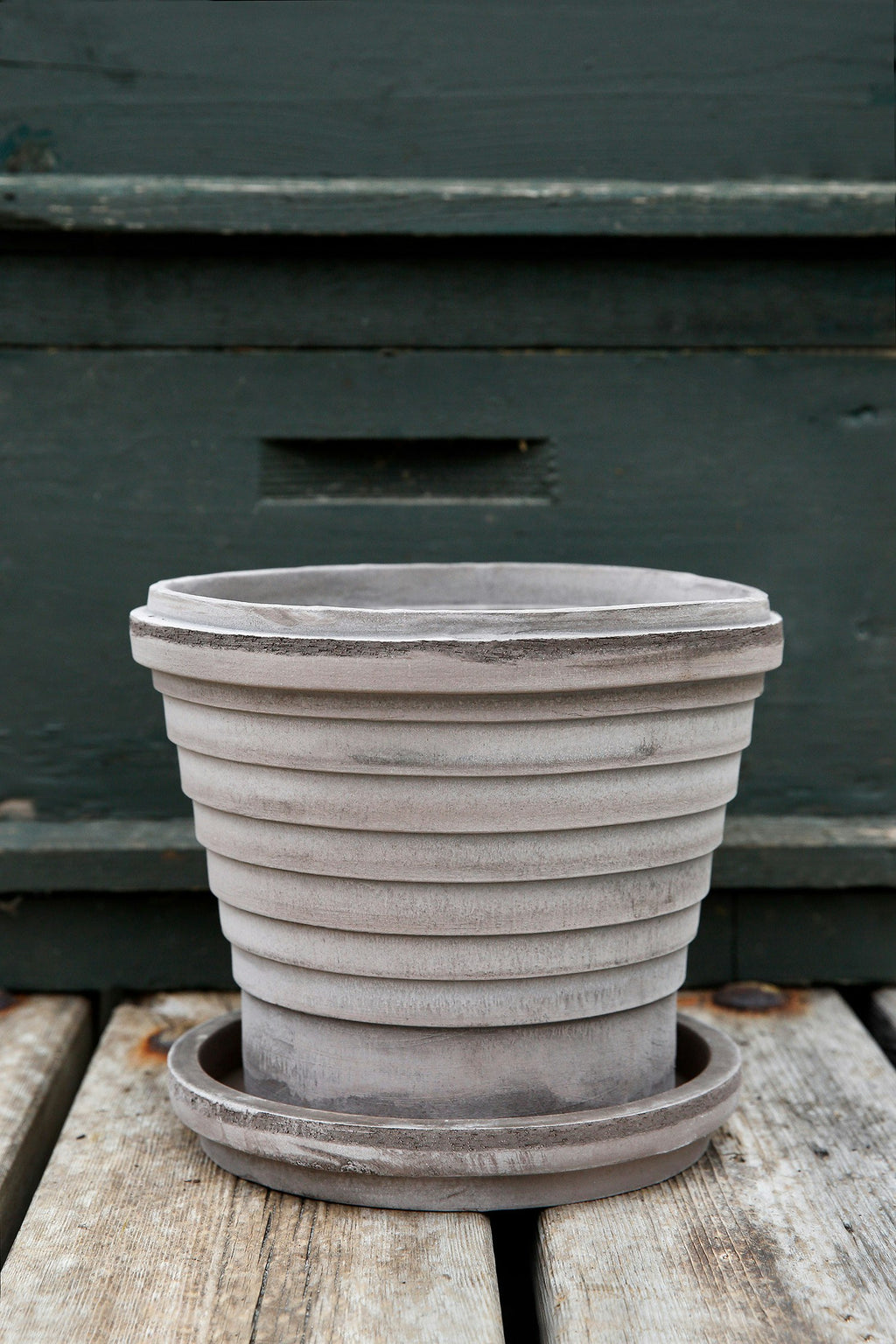 Bergs Potter Planet Topf Mit Unterteller Grau Ø21 Cm