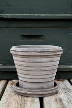 Bergs Potter Planet Topf Mit Unterteller Grau Ø21 Cm