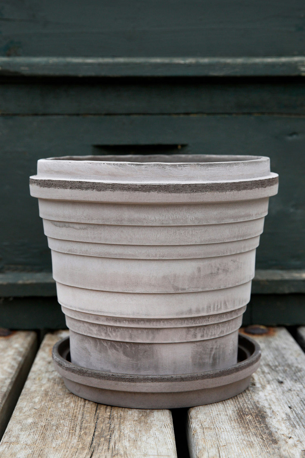 Bergs Potter Planet Topf Mit Unterteller Grau Ø25 Cm