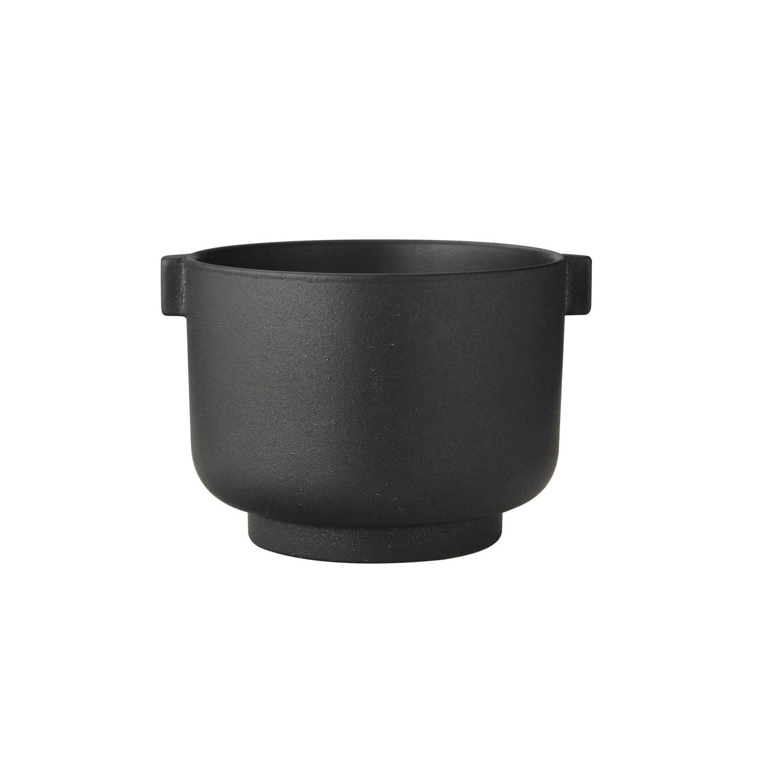 Ernst Blumentopf Mit Ohren H15 Cm, Schwarz