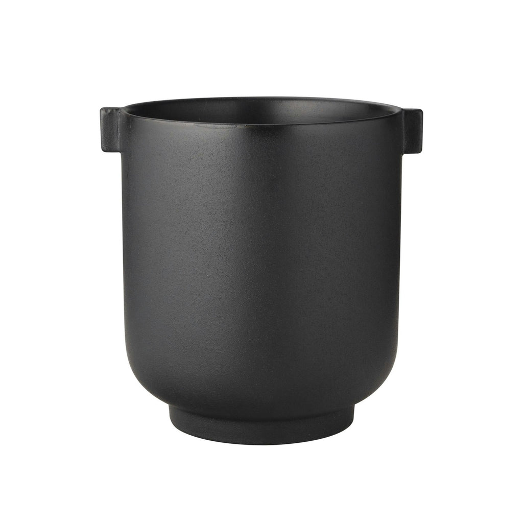 Ernst Blumentopf Mit Ohren H22,5 Cm, Schwarz