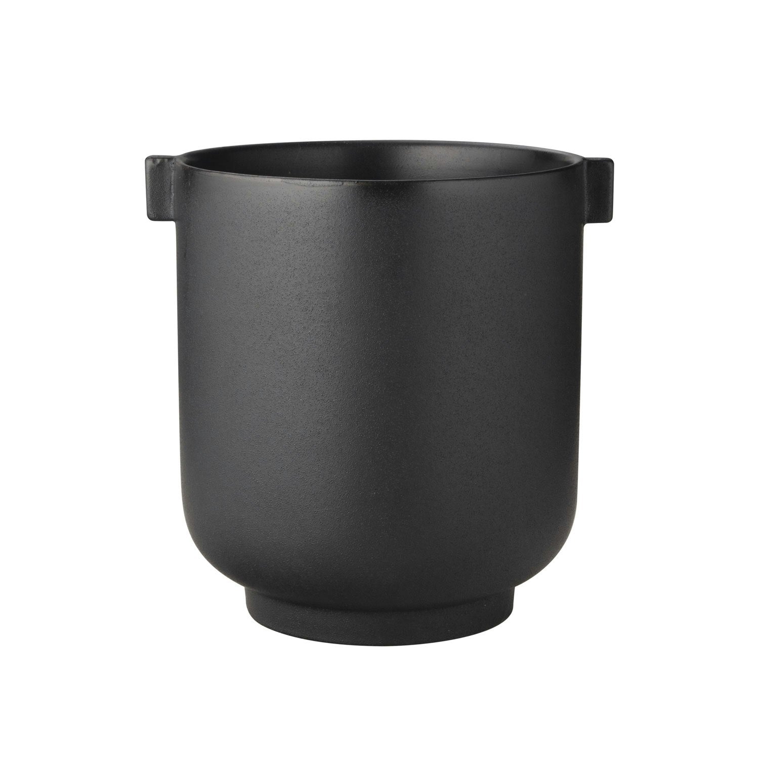 Ernst Blumentopf Mit Ohren H22,5 Cm, Schwarz