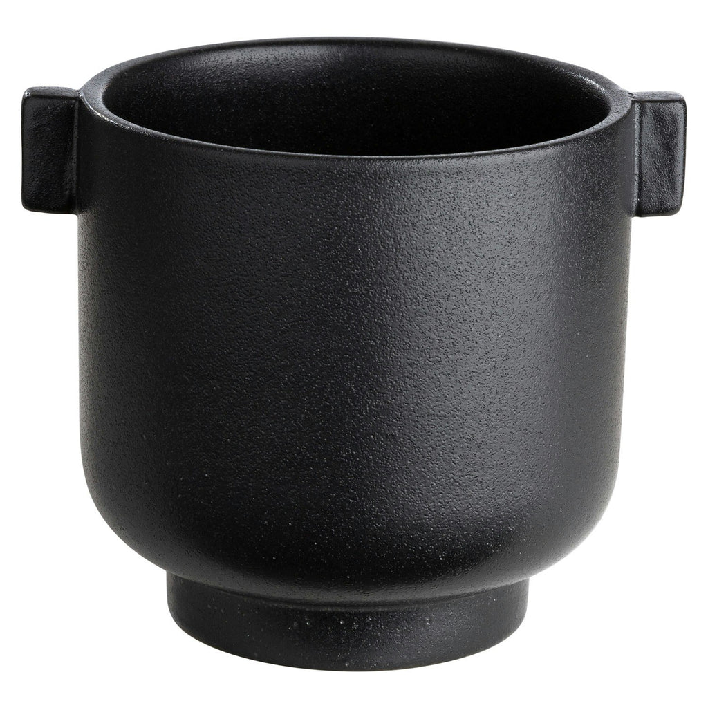Ernst Blumentopf Mit Ohren H14 Cm, Schwarz