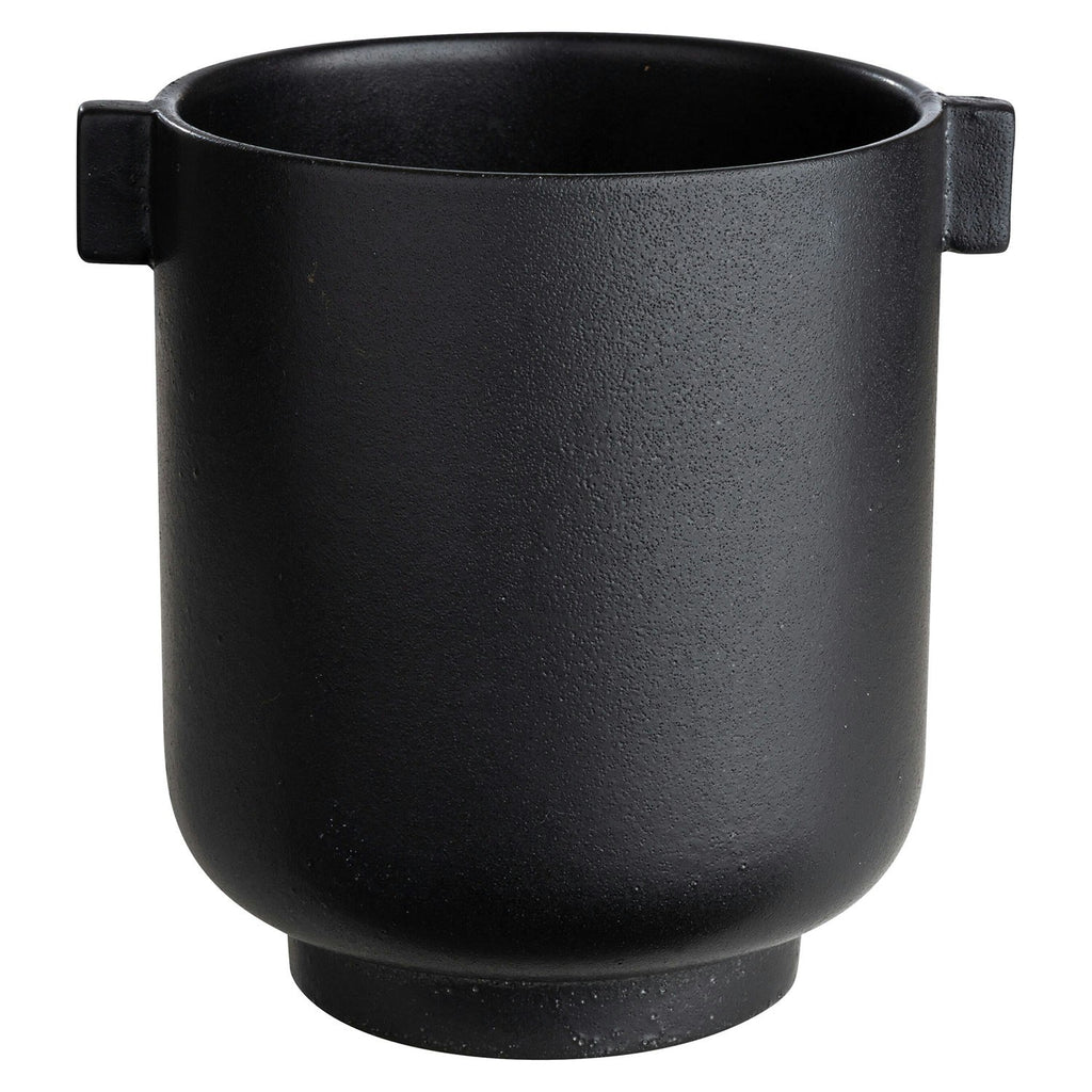 Ernst Blumentopf Mit Ohren H18 Cm, Schwarz