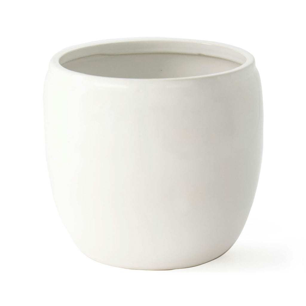 Ernst Topf Glasiert Steingut Ø14 Cm, Weiß