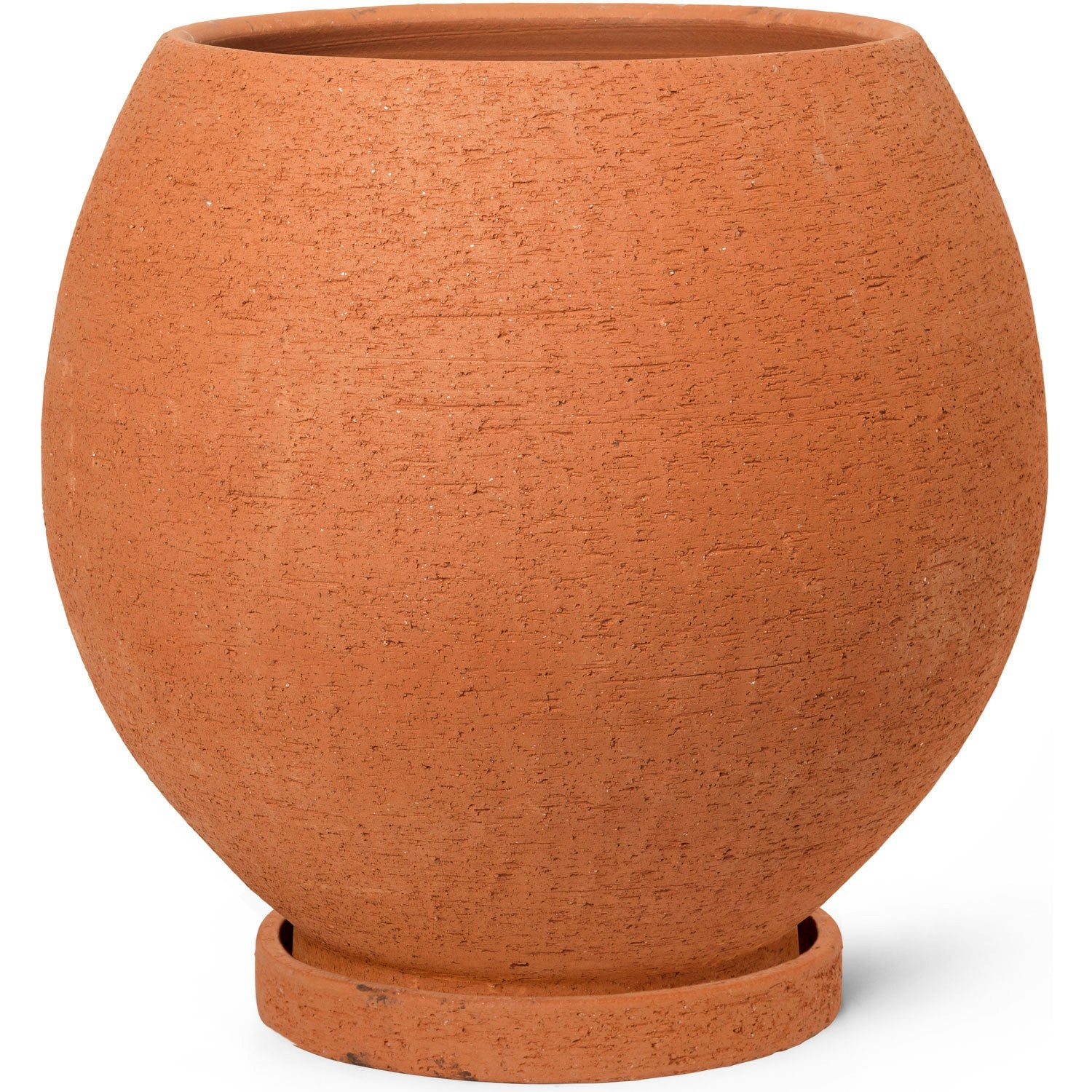 Ferm LIVING Ando Topf Mit Unterteller Terrakotta H50 Cm
