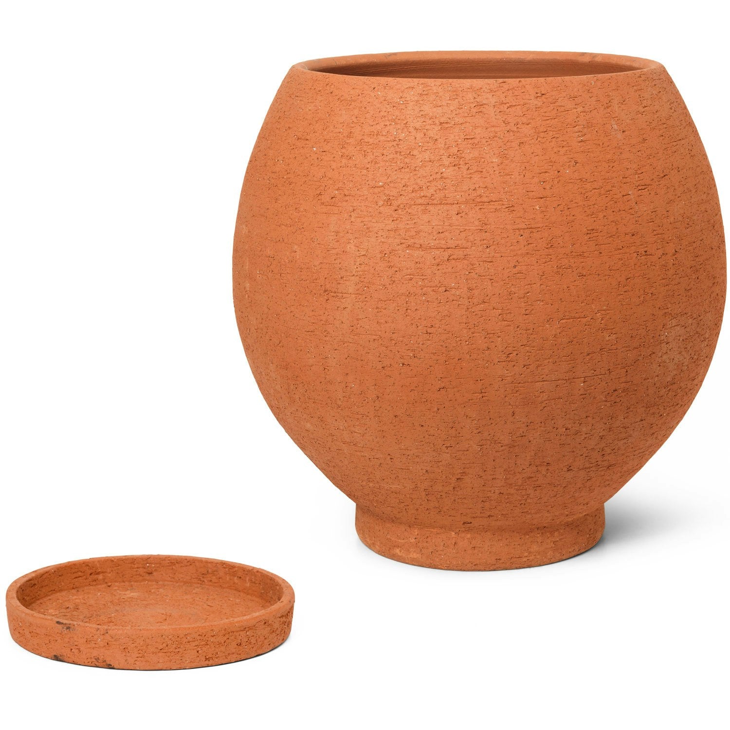 Ferm LIVING Ando Topf Mit Unterteller Terrakotta H50 Cm