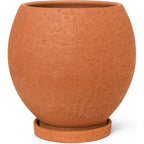 Ferm LIVING Ando Topf Mit Unterteller Terrakotta H40 Cm