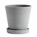 Hay Flowerpot Topf Mit Unterteller Grau, Ø14 Cm M