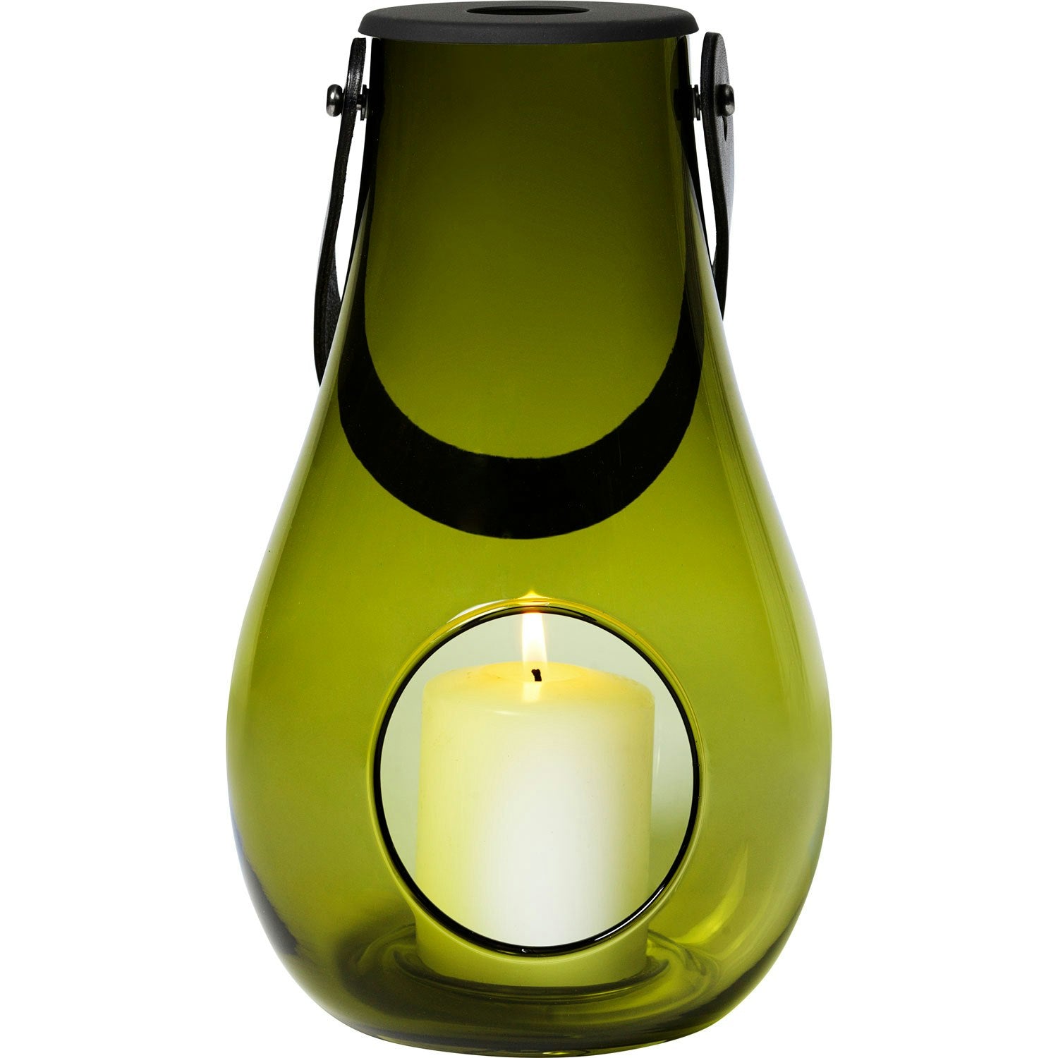 Holmegaard Design With Light Laterne Olive, H25 Cm