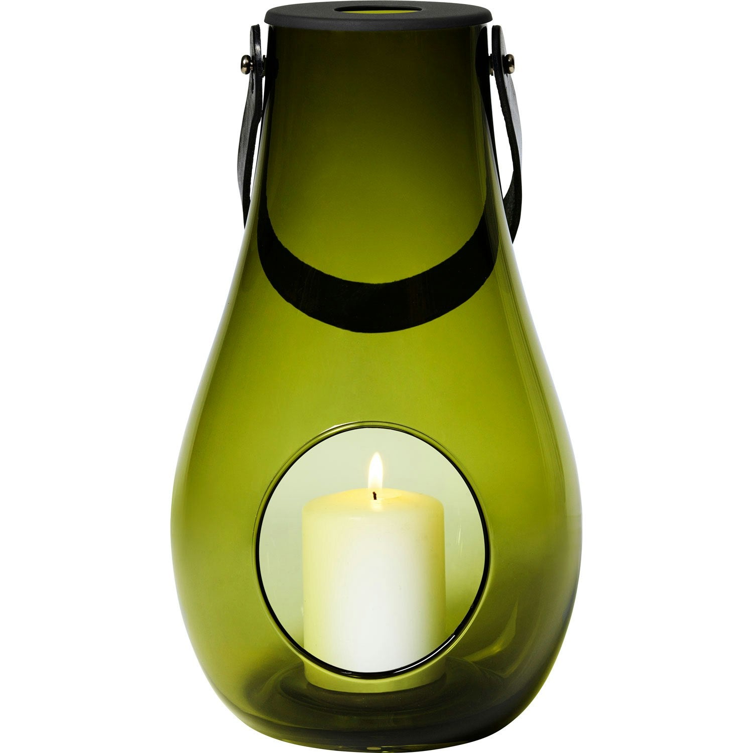Holmegaard Design With Light Laterne Olive, H29 Cm