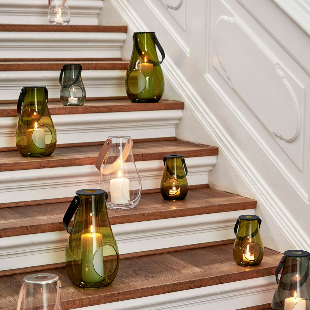 Holmegaard Design With Light Laterne Olive, H25 Cm