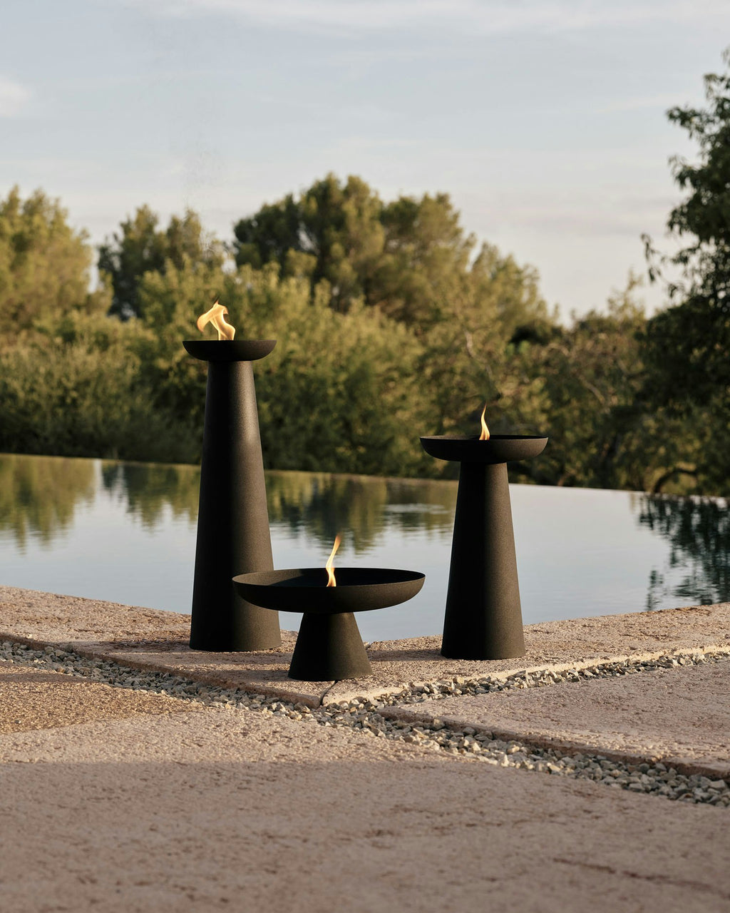 Menu Meira Öllampe Schwarz, 36 Cm
