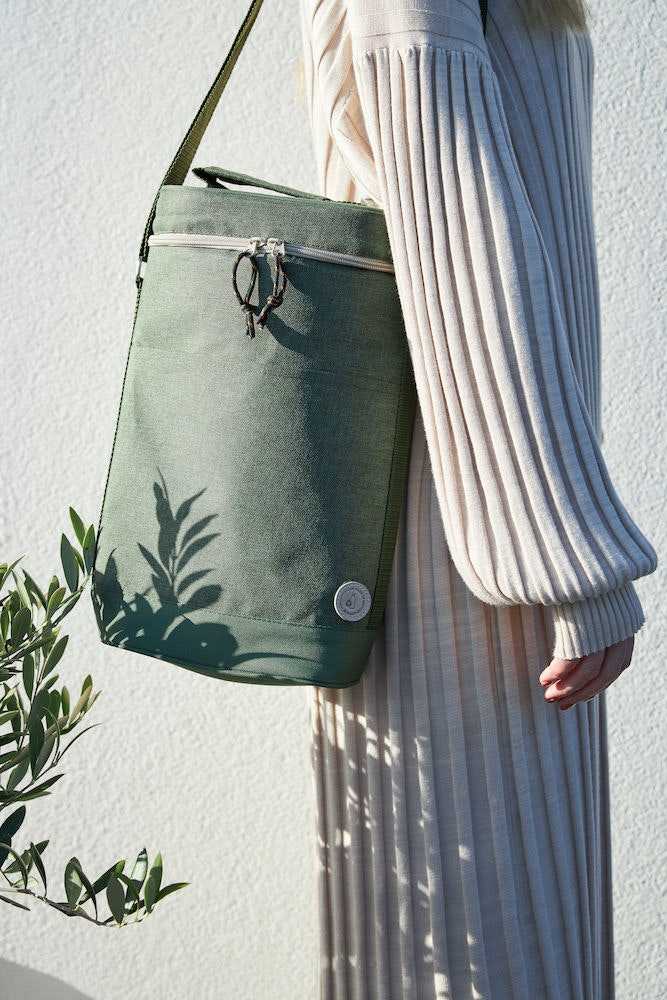 Sagaform City Kühltasche Hoch 9 L, Grün