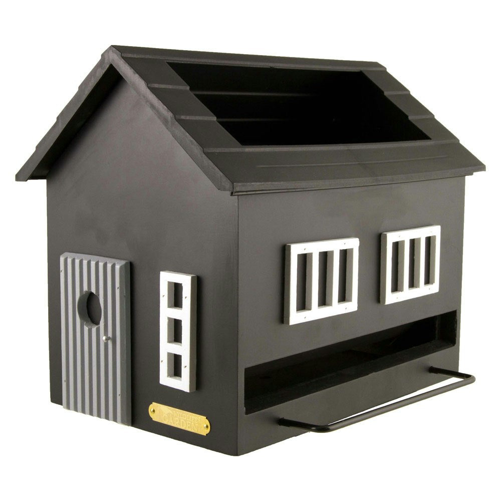  Bird Feeder With Bath, Black House
