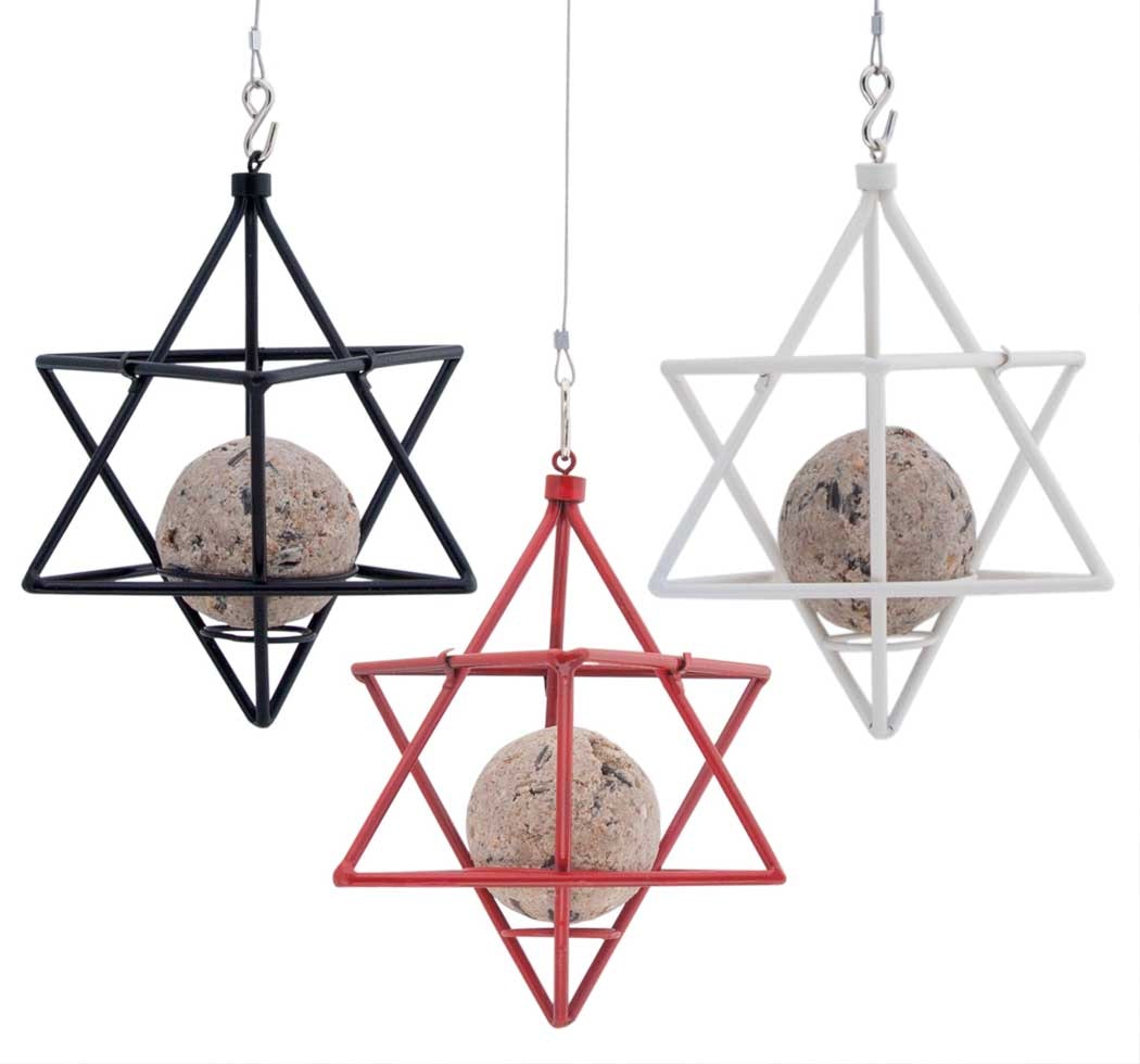  Suet Ball Feeder Star, Black
