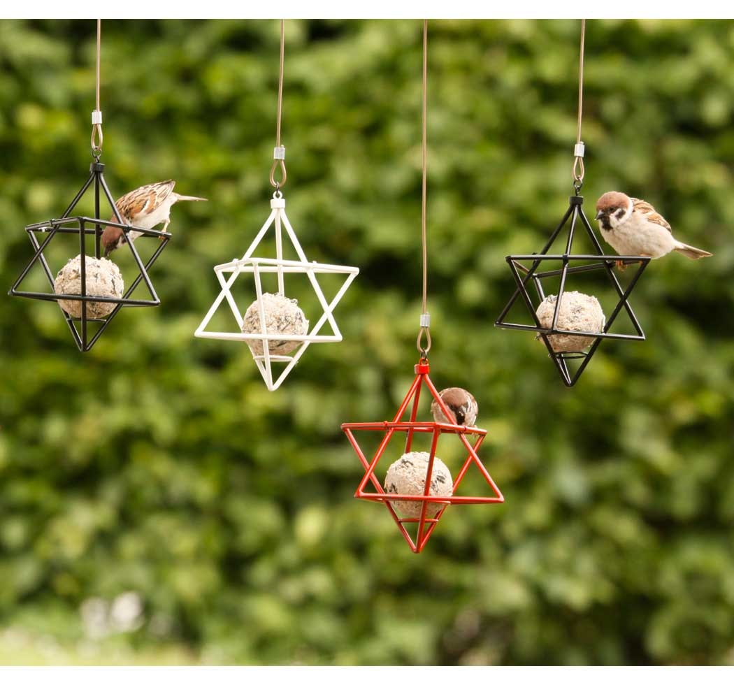  Suet Ball Feeder Star, Black