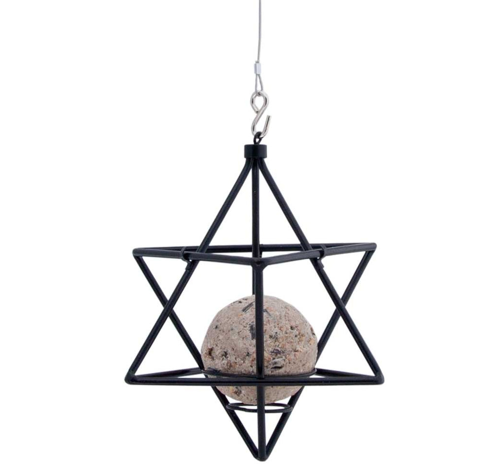  Suet Ball Feeder Star, Black